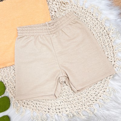 Conj. Camiseta Sunny Days e Bermuda - Laranja e Areia